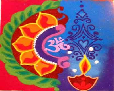 Festival Rangoli Making