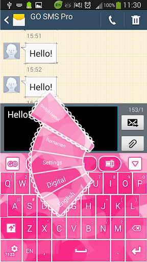 Pink Hearts Keyboard