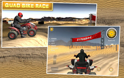 Quad Bike Race Desert Offroad