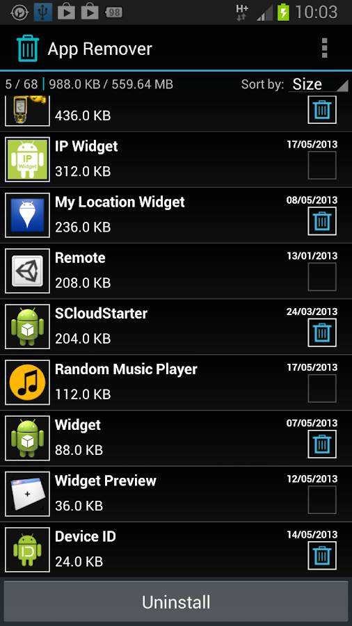 App Remover - screenshot