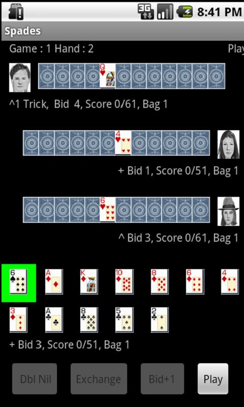 Spades Screen 3