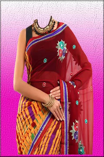 Women Saree Photo Making