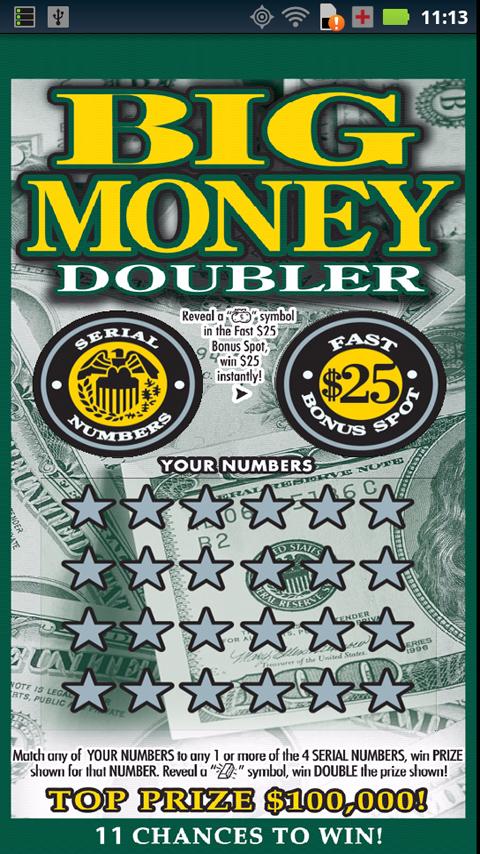 Android application Money Doubler - Lotto Scratch screenshort
