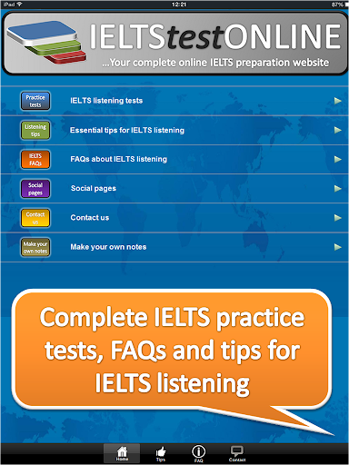 IELTS listening tests