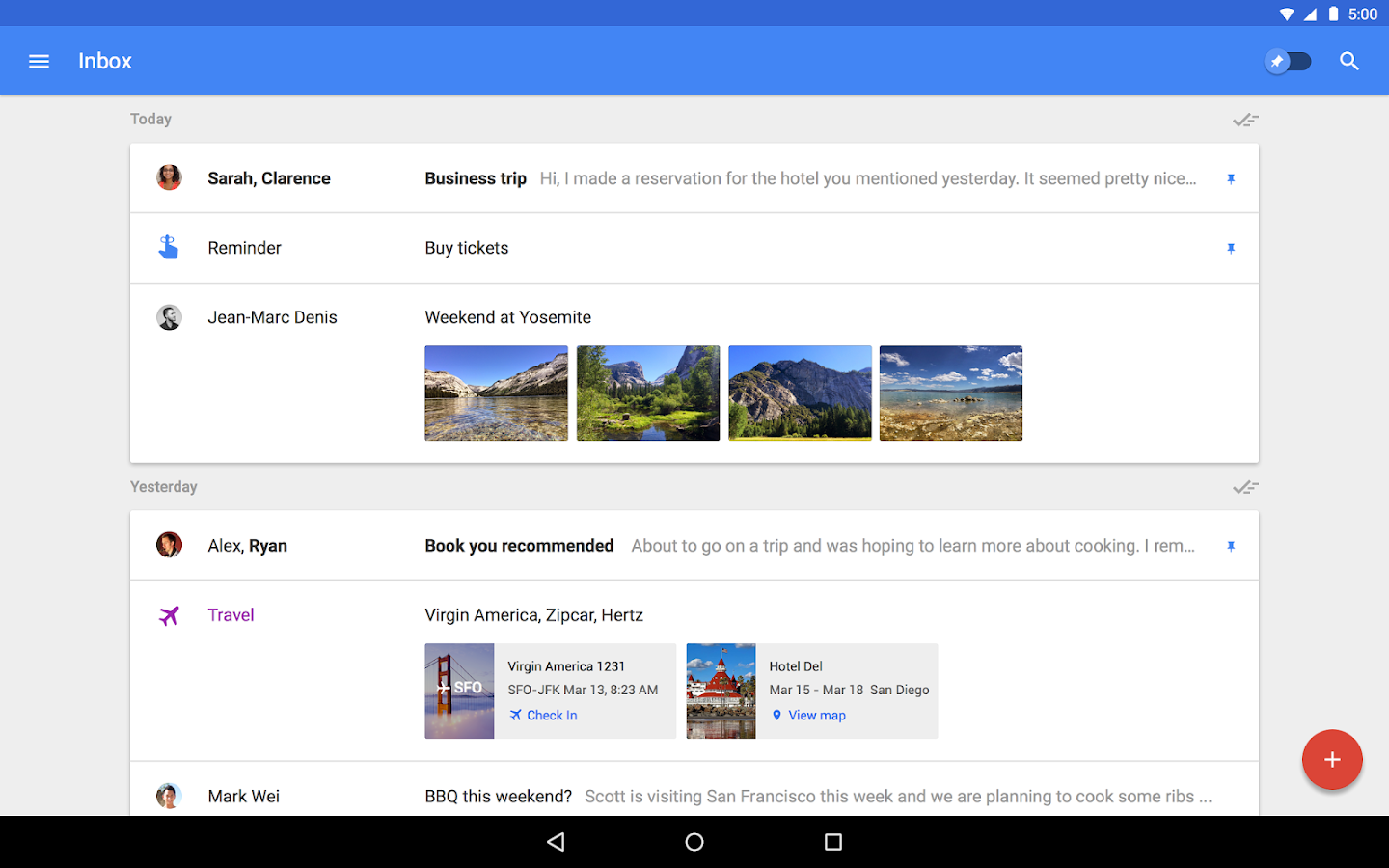 Inbox by Gmail - screenshot