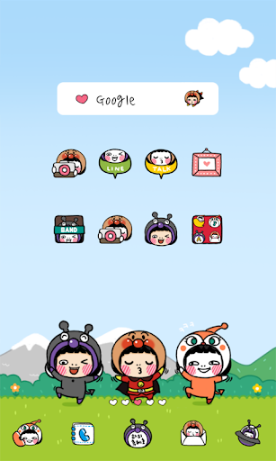 cute girls dodol theme