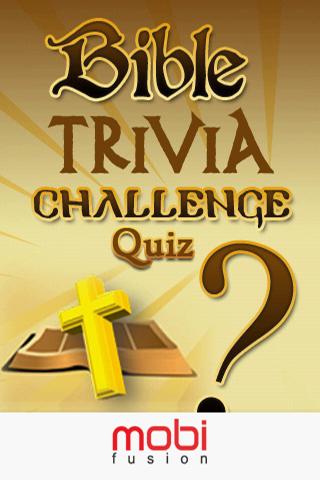 Bible Trivia Challenge Quiz