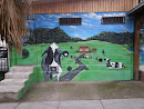 Mural de Vaca En El Campo