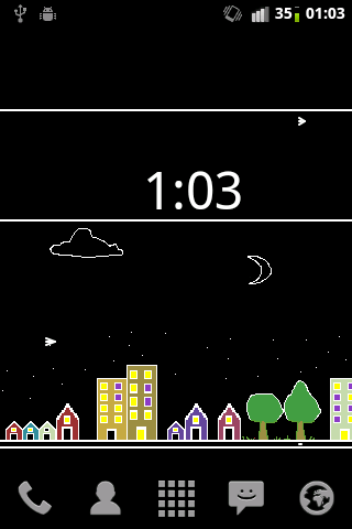 Pixel City Live Wallpaper Screen 2
