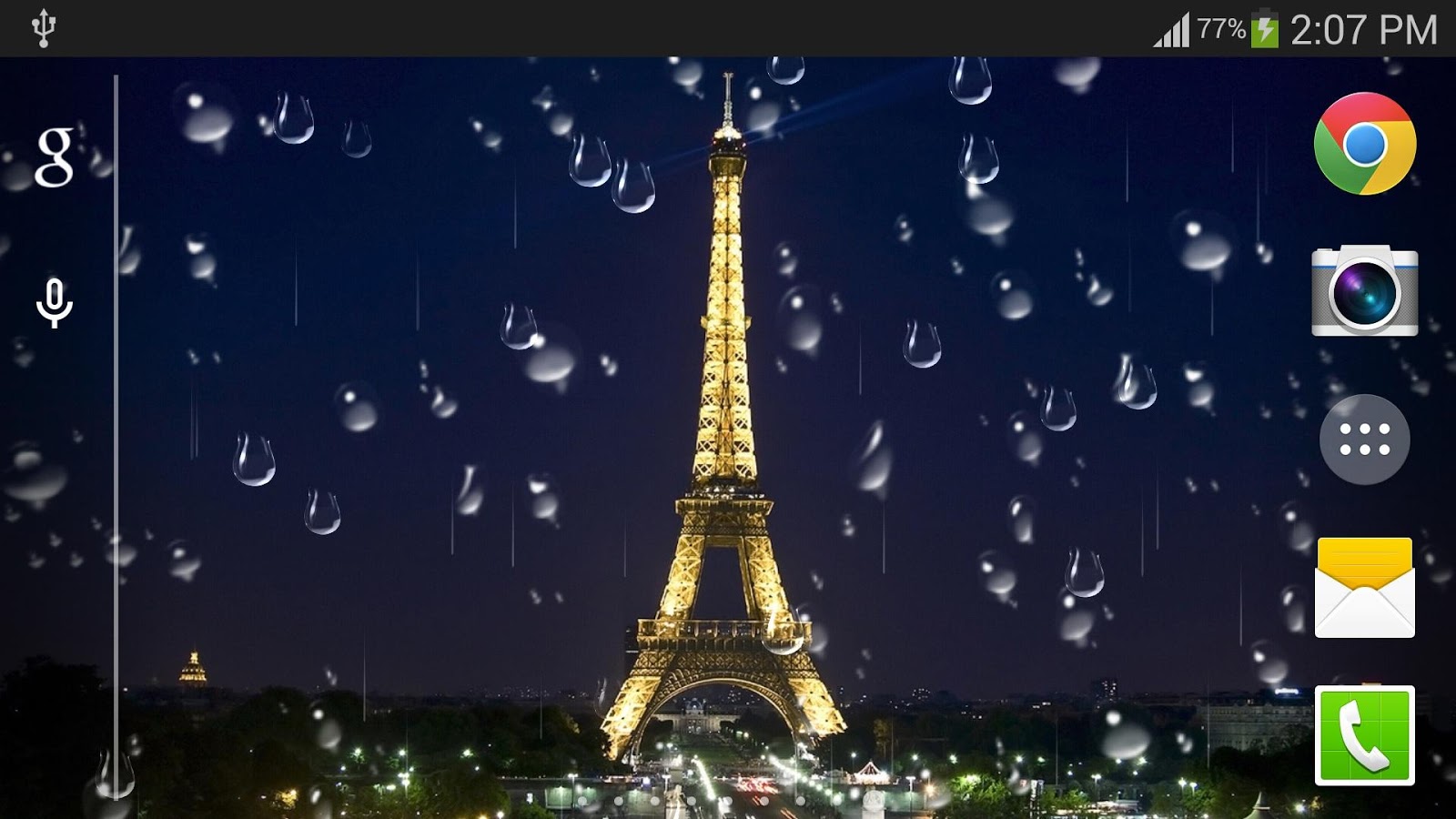 Rainy Wallpaper Paris Live PRO Apl Android Di Google Play