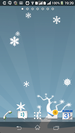 Live Snowflakes Wallpaper poster 1