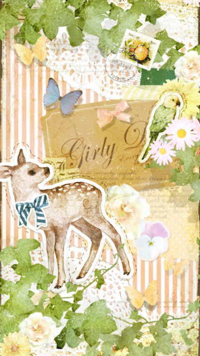 Girly collage-2-Live Wallpaper