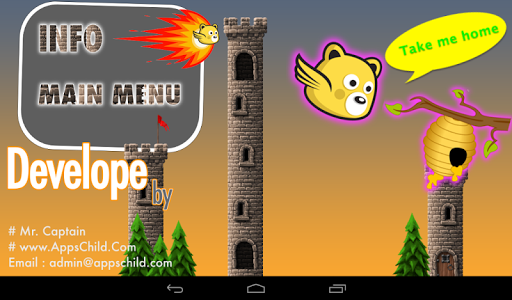 【免費冒險App】Honey Battle Flying Bear Game-APP點子