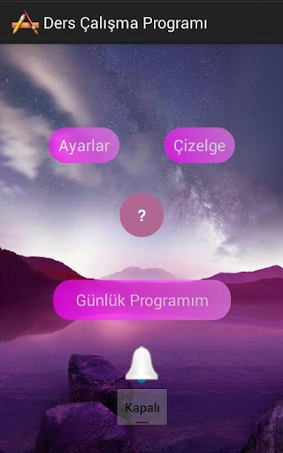 Ders Çalışma Programı Alarmlı