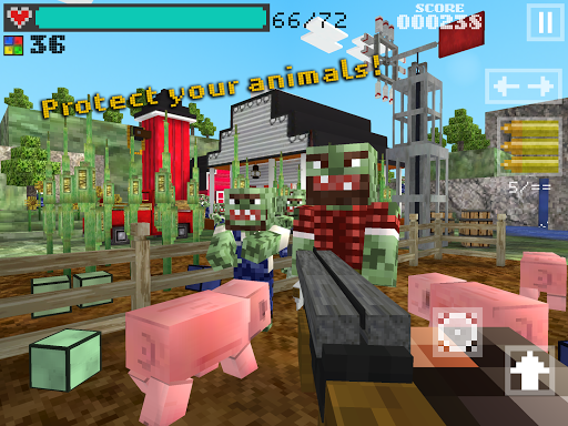 【免費動作App】Block Gun 3D: Zombie Farm-APP點子