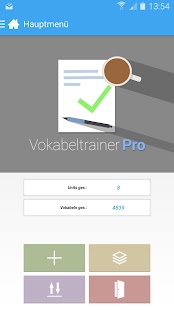 Android-Anwendung Vocab Trainer Pro Screenshot
