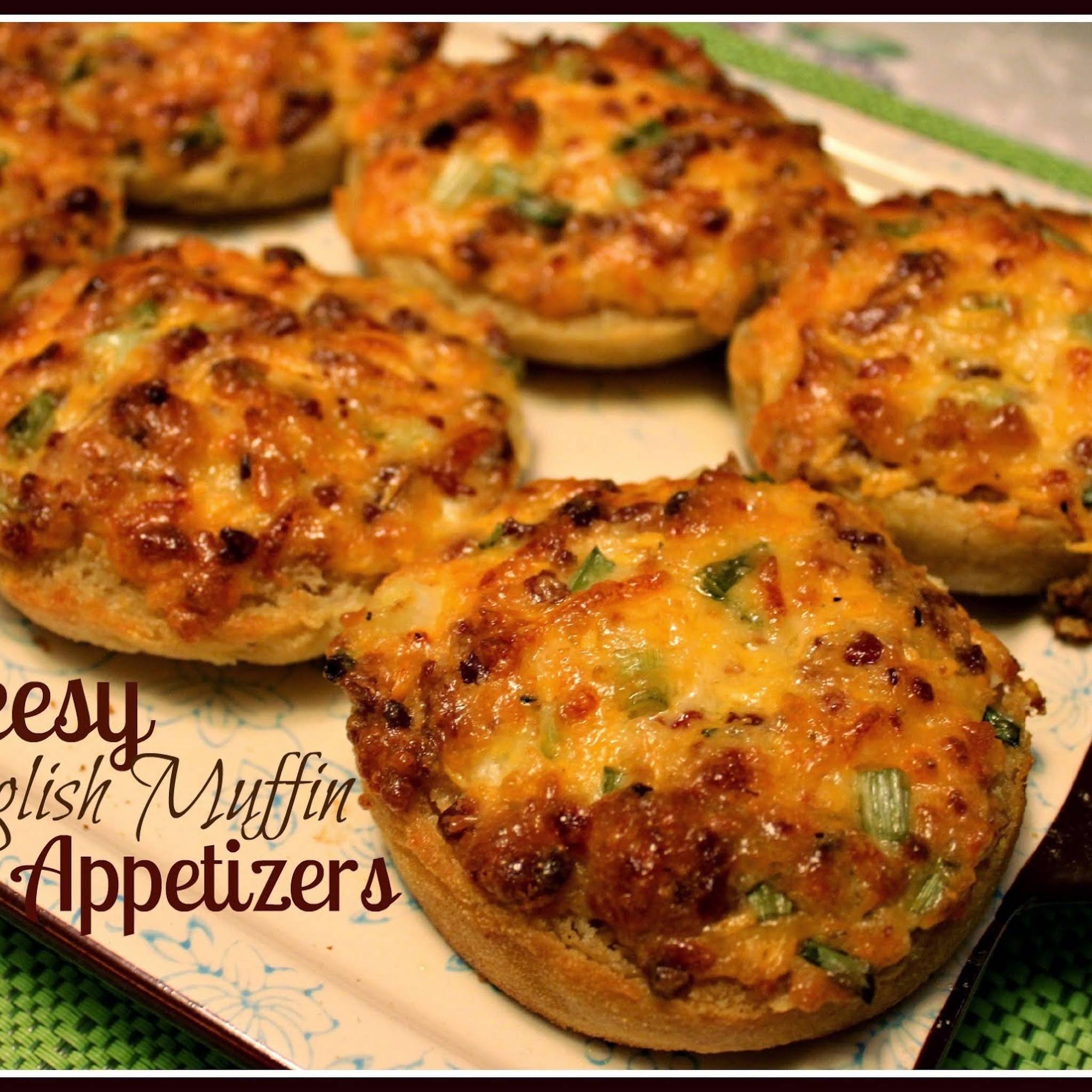 Cheesy English Muffin Appetizers!