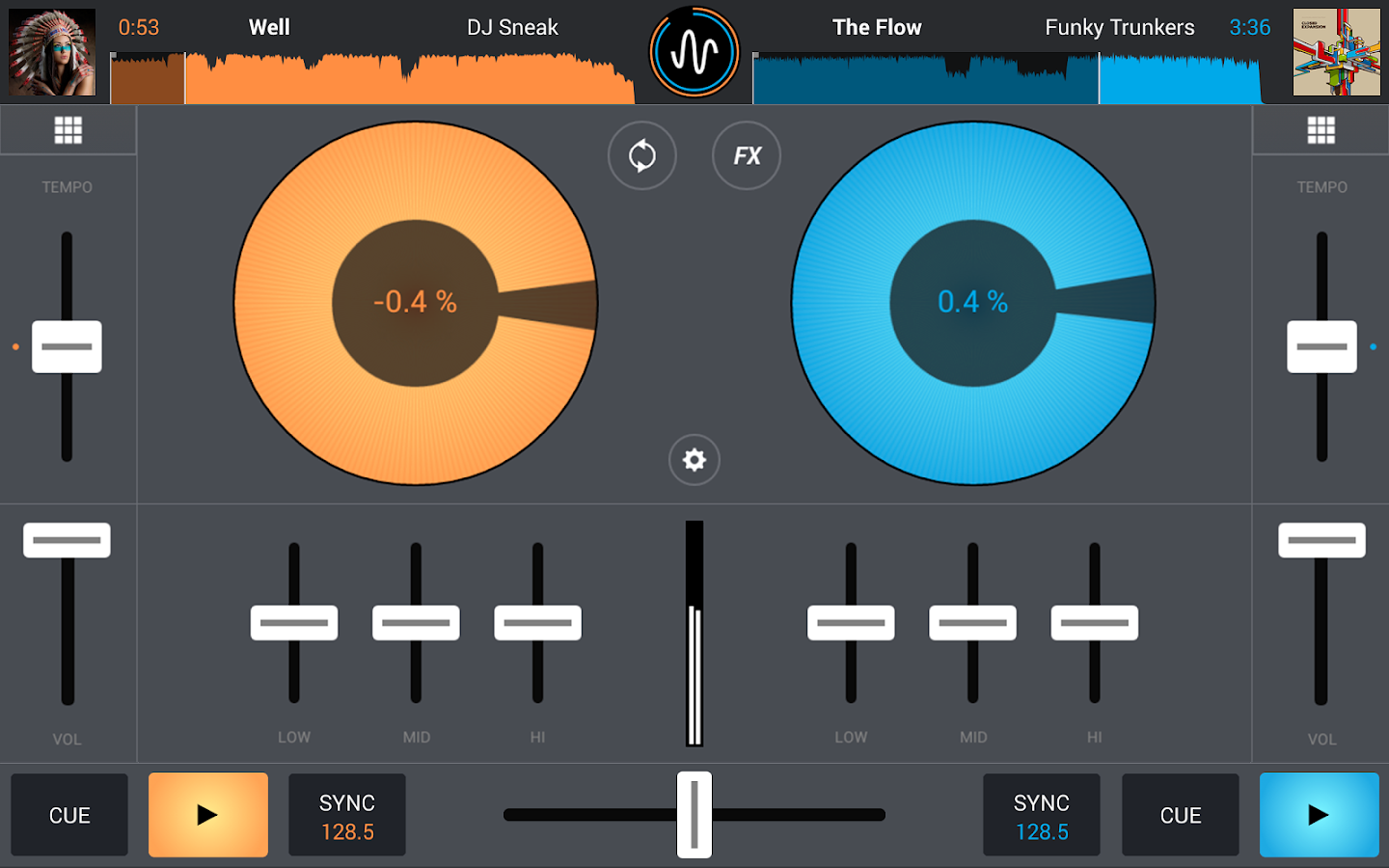 Cross DJ Free - Mix your music - screenshot