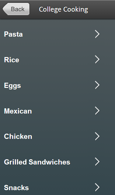 College Cooking Screen 2