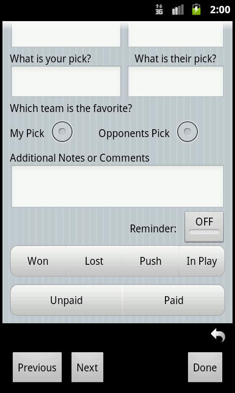 MyBets Manage Your Bets Easily Screen 3