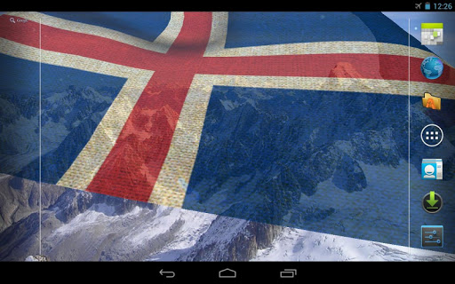 【免費個人化App】3D Iceland Flag Live Wallpaper-APP點子