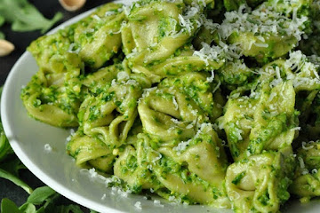 Easy Pea Pesto with Pistachio and Arugula