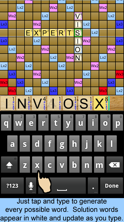 Android application Helper for Words by Post screenshort