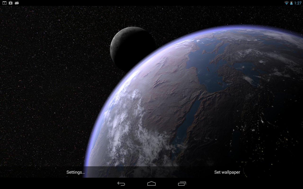 Earth & Moon in HD Gyro 3D PRO - Android Apps on Google Play