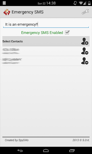 Emergency SMS: Alert Secretly