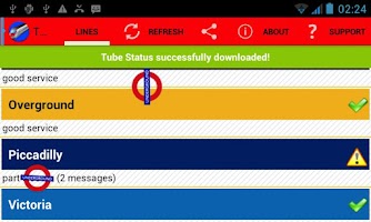 London Tube Line Status APK Screenshot Thumbnail #4