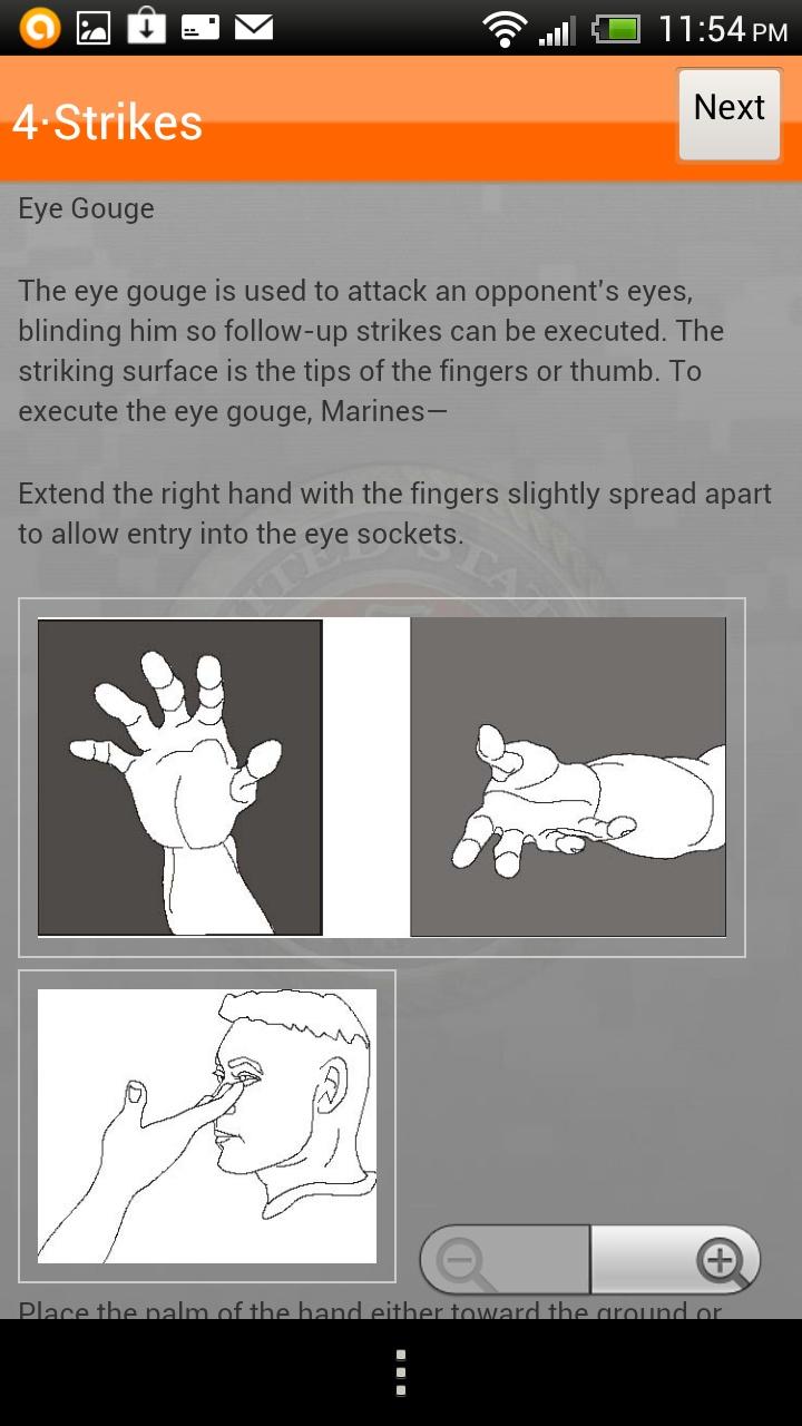 USMC Close Combat Manual Screen 2