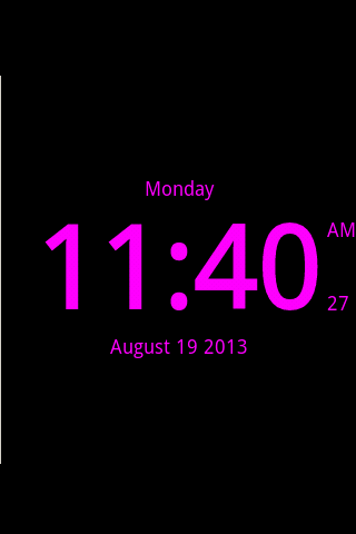 Digital Clock Live Wallpaper-7 Screen 2