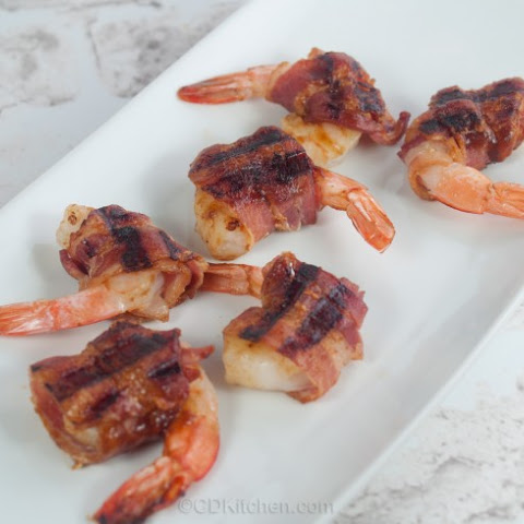 Bacon (Shrimp)  Recipe wrapped Garlic Yummly bacon of Honey Prawns  shrimp  recipe Wrapped