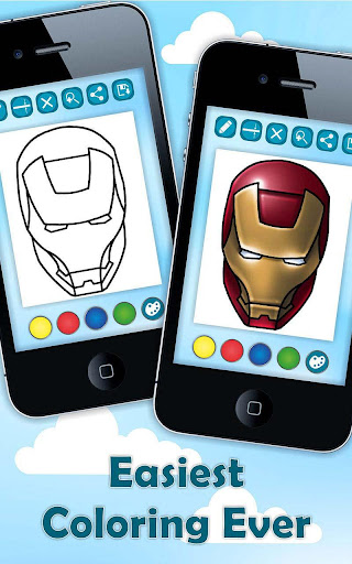 【免費家庭片App】Coloring Pages Superheroes-APP點子