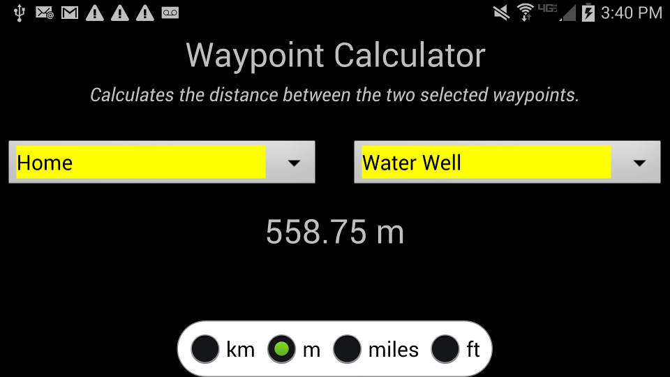    GPS Waypoints Navigator- screenshot  