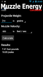 Muzzle Energy Calculator poster 1