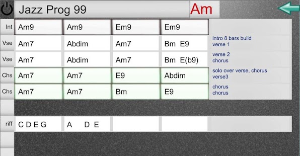 EZ Chord Chart