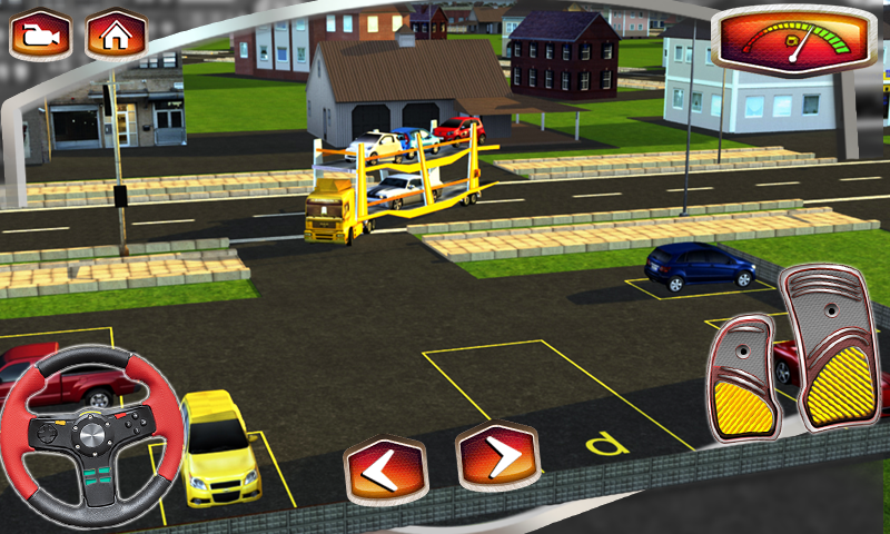 3D Car Transport Trailer Free Screen 3