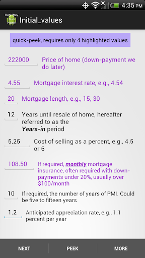 Rent vs Buy calculator lite