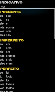 Portuguese Verbs Screen 3