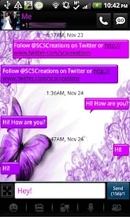 GO SMS - Appealing Purple