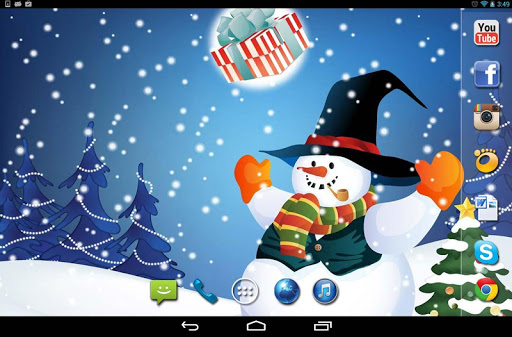 【免費個人化App】Snowman 2015 HD live wallpaper-APP點子