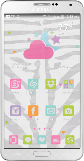 Floating Hearts Go Launcher