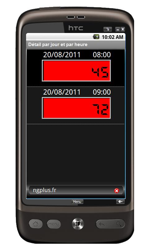 Compteur de passage Screen 2