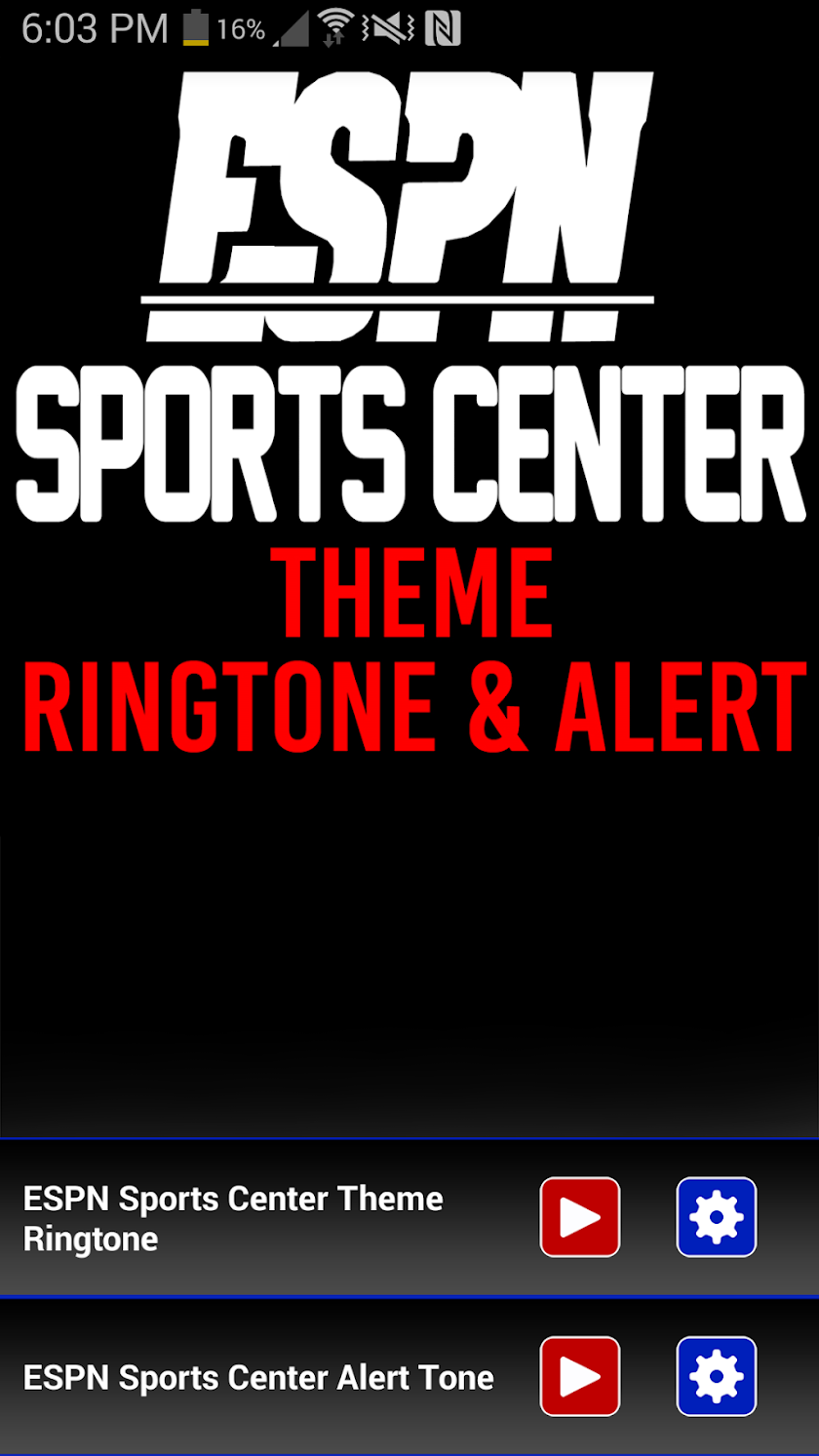 ESPN Sports Center Ringtone Screen 1