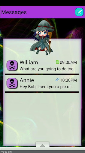 BlueWitch GO SMS THEME