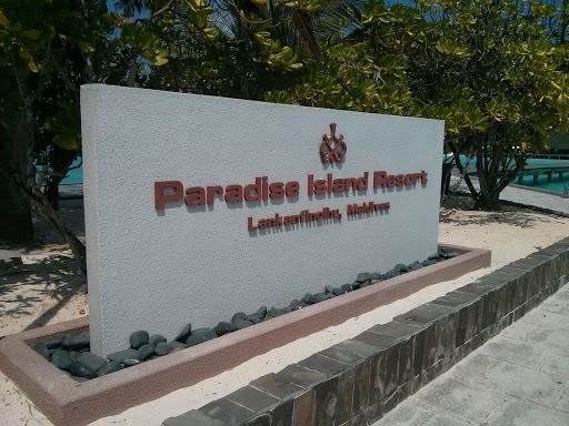 Paradise Island Resort Entrance Board