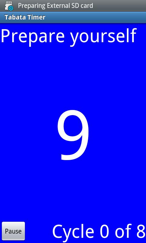 Tabata Timer Screen 3