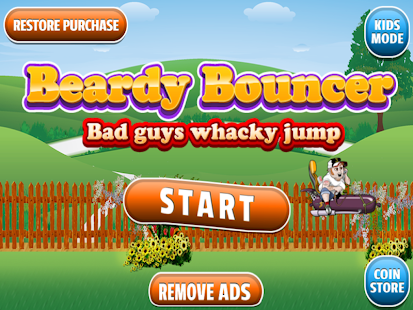 Beardy Bouncer guy whacky jump Screenshots 0