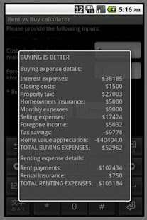 Rent vs Buy Calculator Screenshots 3